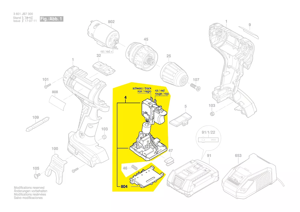 Module électronique pour GSB 18-2-LI et GSR 18-2-LI